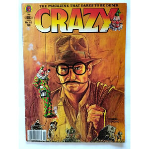 Crazy Magazine Feb 1982 Issue 83 Raiders Of The Lost Ark Harrison Ford Stan Lee